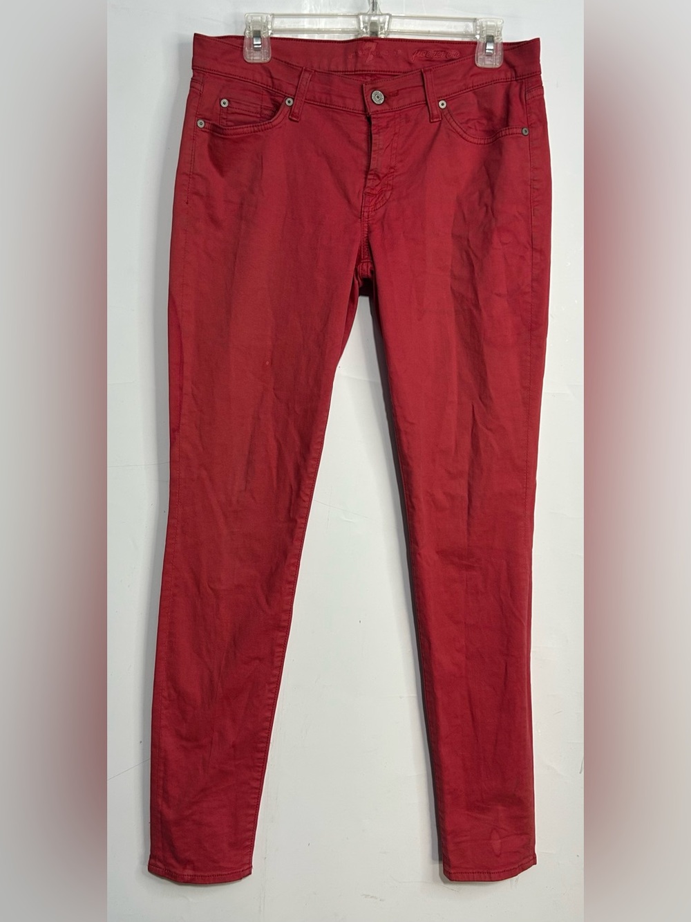 5 for $25🔥7 For All Mankind Red Skinny Jeans Size 30